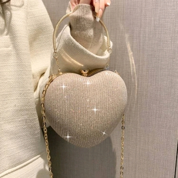 Bling Glitter Heart Novelty Bag - Picture 6 of 9